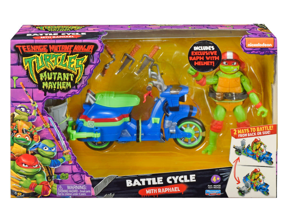 Turtles Mayhem Køretøj med figur ass.