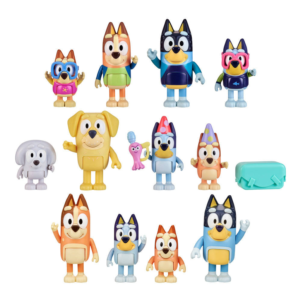 Bluey figurer 2-pak Beach asst