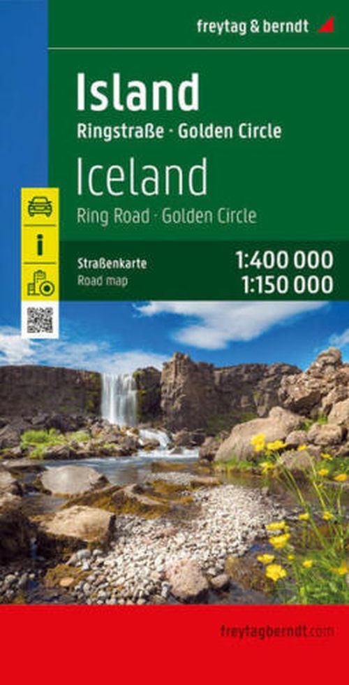 Iceland Ring Road - Golden Circle Maproad Map 1400000/115