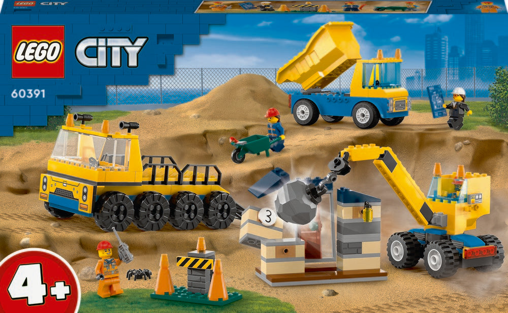 60391 LEGO City Great Vehicles Entreprenørmaskiner og nedrivningskran