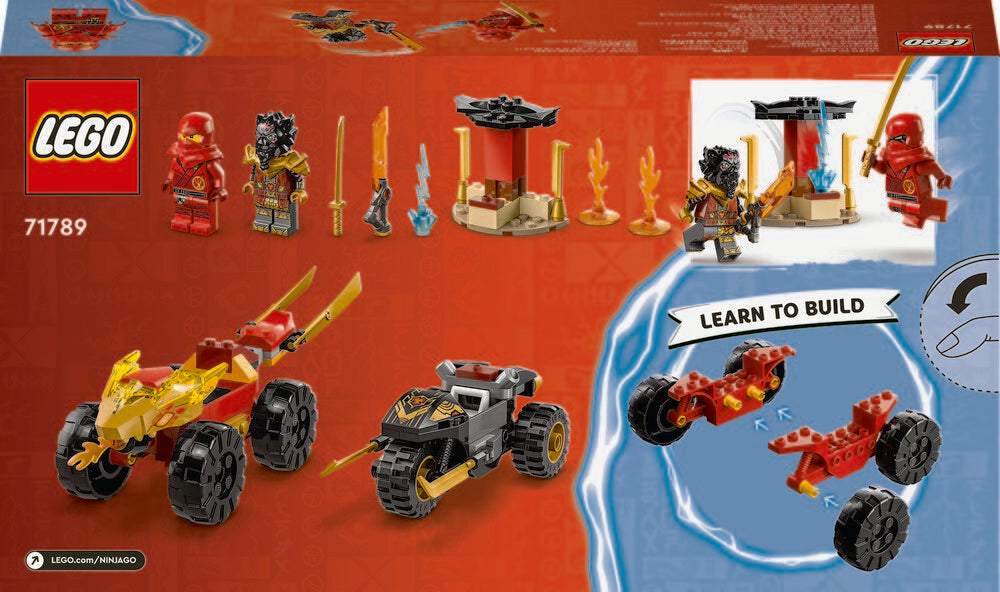 71789 LEGO Ninjago Kai og Ras' bil- og motorcykelkamp