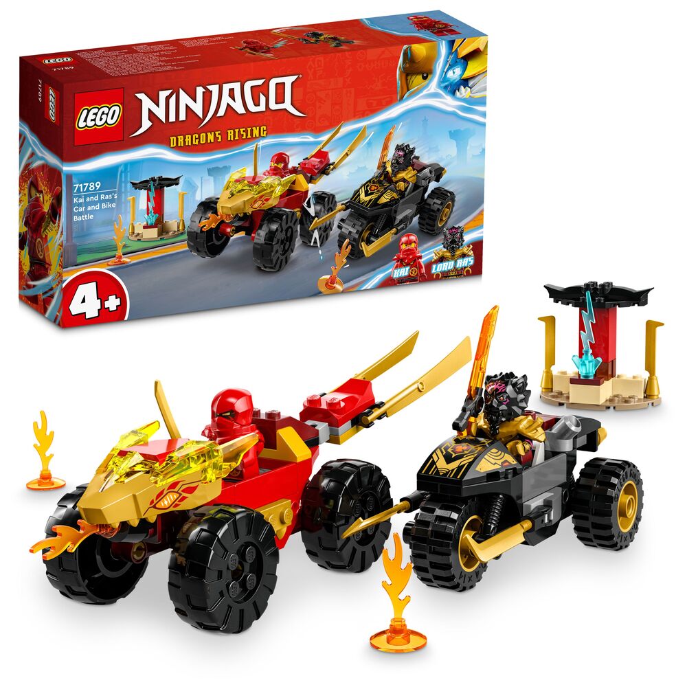 71789 LEGO Ninjago Kai og Ras' bil- og motorcykelkamp
