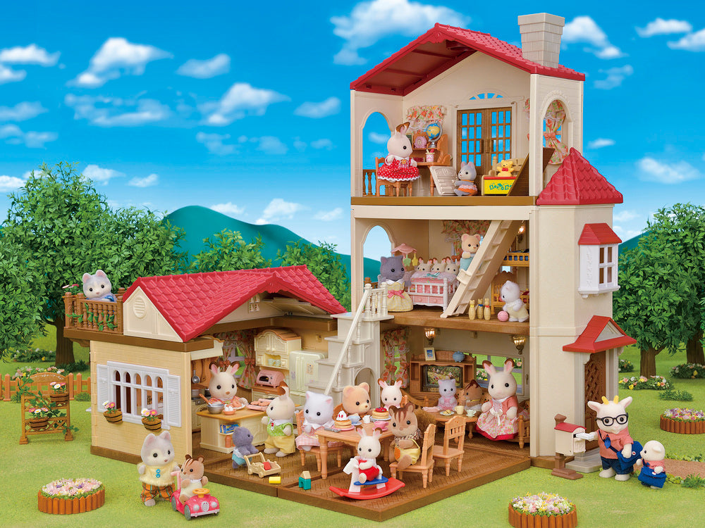 Sylvanian Families Byhus med Lys - med hemmeligt loftsrum