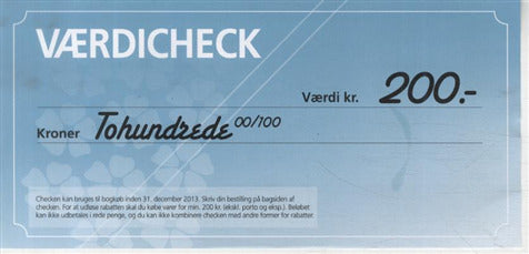 Værdicheck 200 kr. Gbk