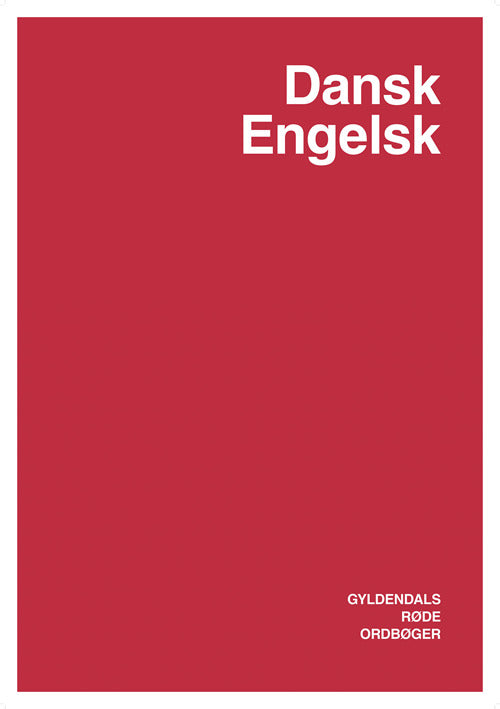 Plakat, Gyldendals røde ordbøger: Dansk/engelsk