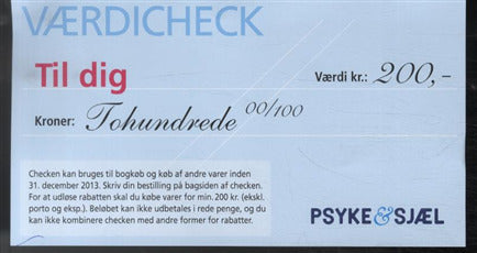 Værdicheck, 200 kr. P&S