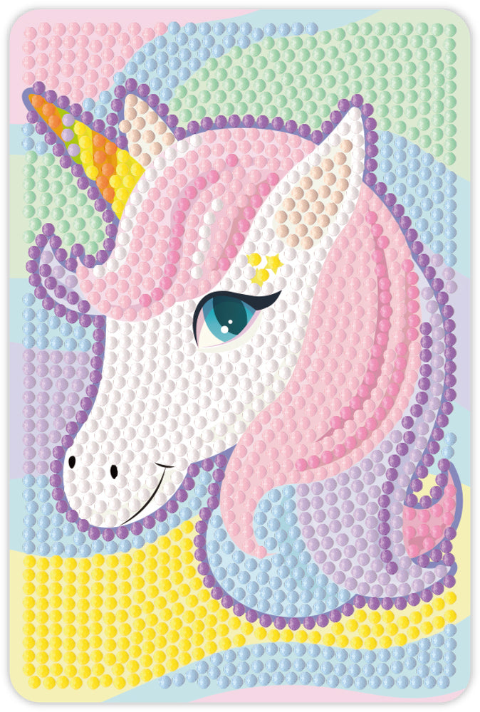 Diamond Art Enhjørning 10 x 15 cm