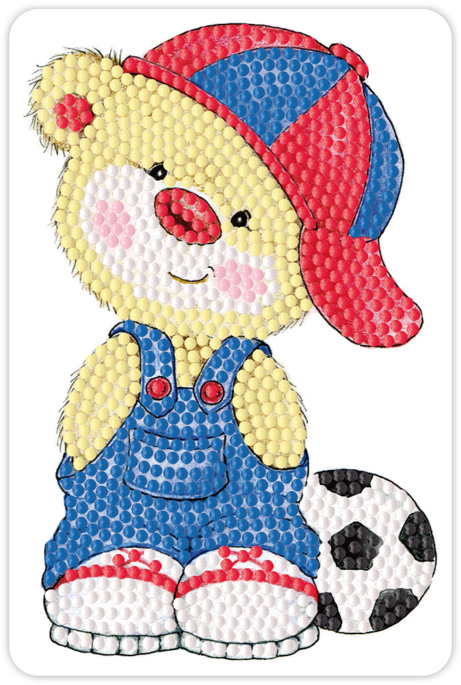 Diamond Art Bamse 10 x 15 cm