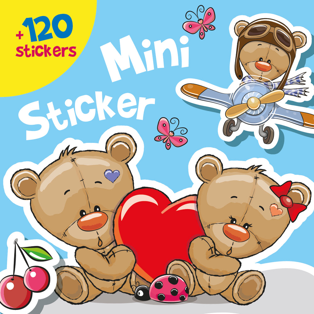 Snip Snap Snude: Mini-stickers: Bamser - KOLLI á 12 stk. - pris pr. stk. ca. kr. 14,95