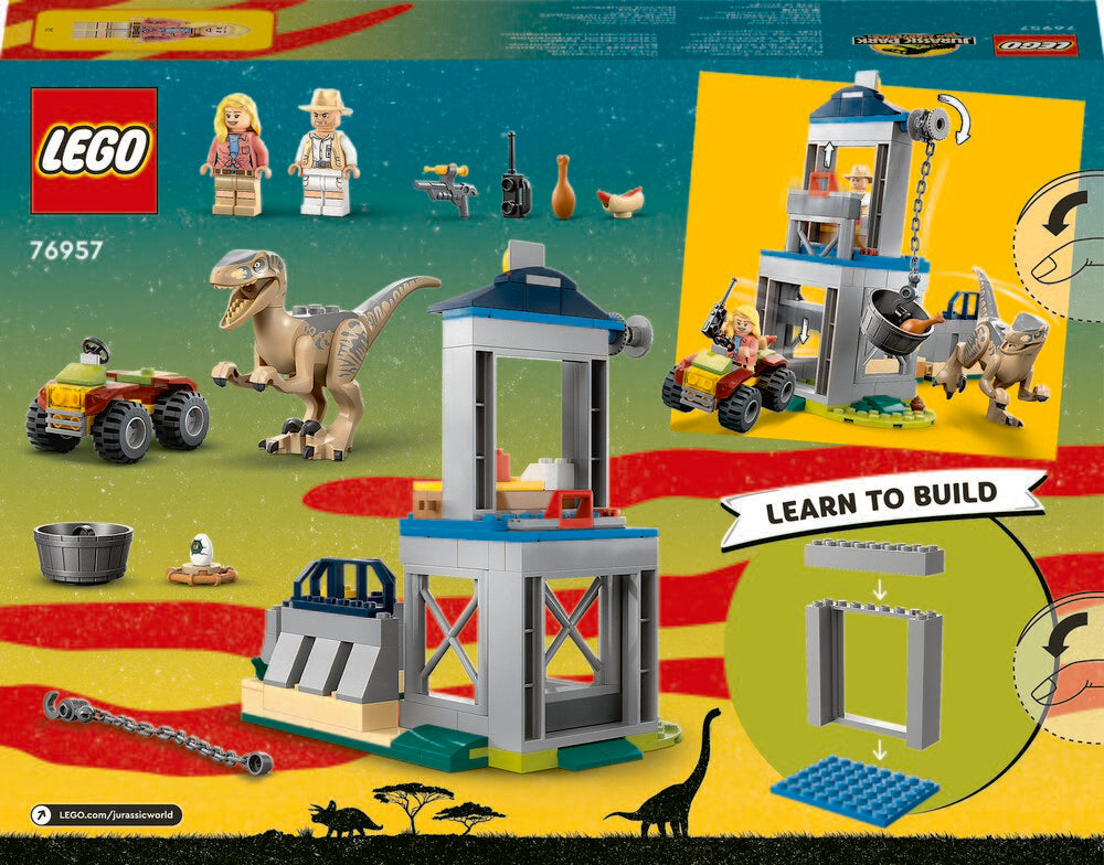 76957 LEGO Jurassic World Velociraptor-flugt