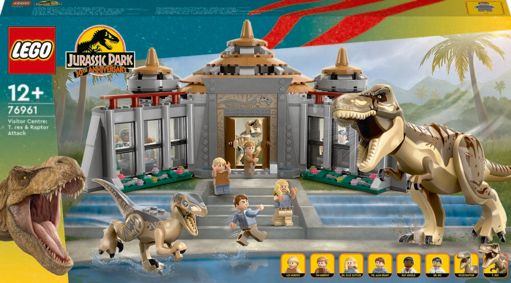 76961 LEGO Jurassic World Besøgscenter T. rex- og raptor-angreb