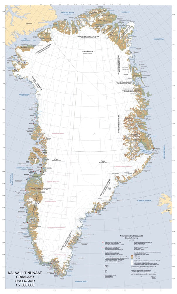 Trap Grønland falset kort