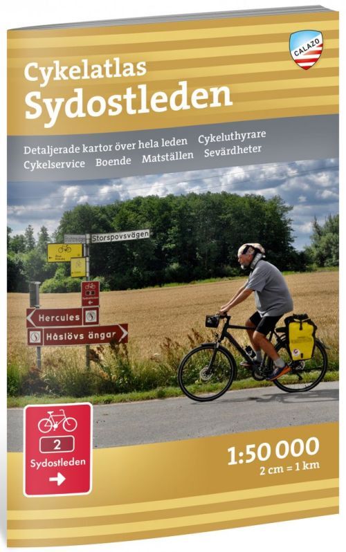 Cykelatlas Sydostleden 1:50 000