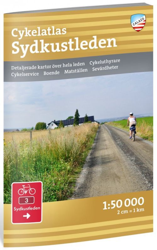 Cykelatlas Sydkustleden 1:50 000