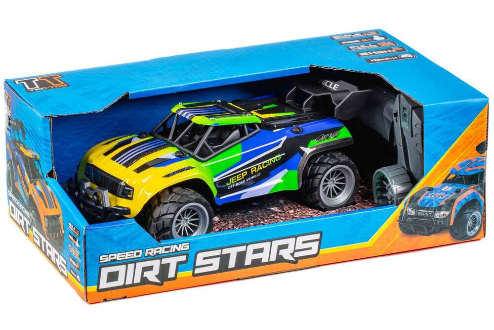 RC JEEP RACING BLÅ/GRØN
