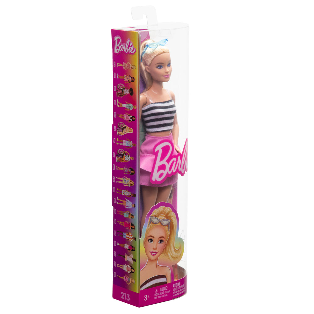 Barbie Fashionista Dukke Sort/Hvid Kjole