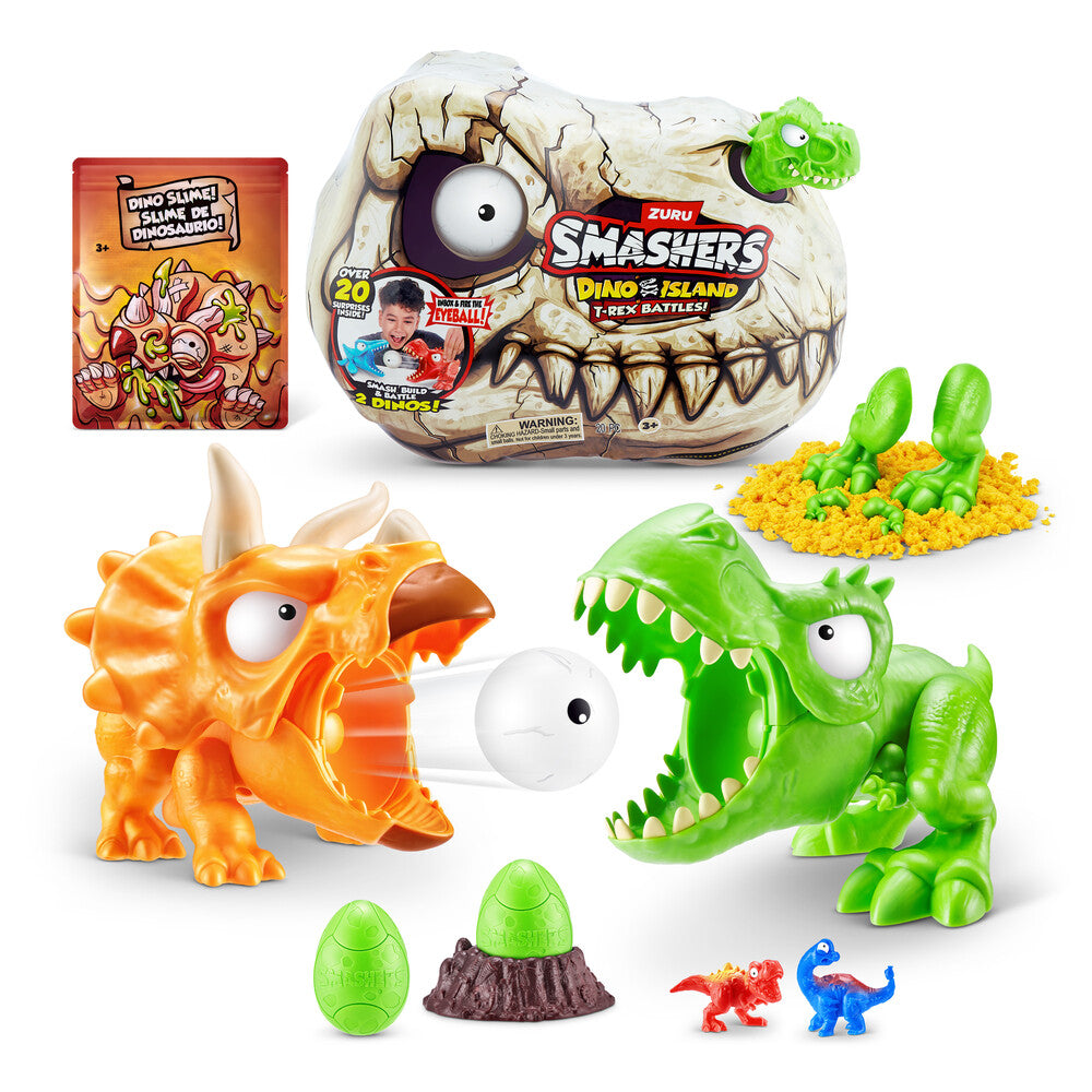 Smashers Dino Island T-Rex Battles Mini ass