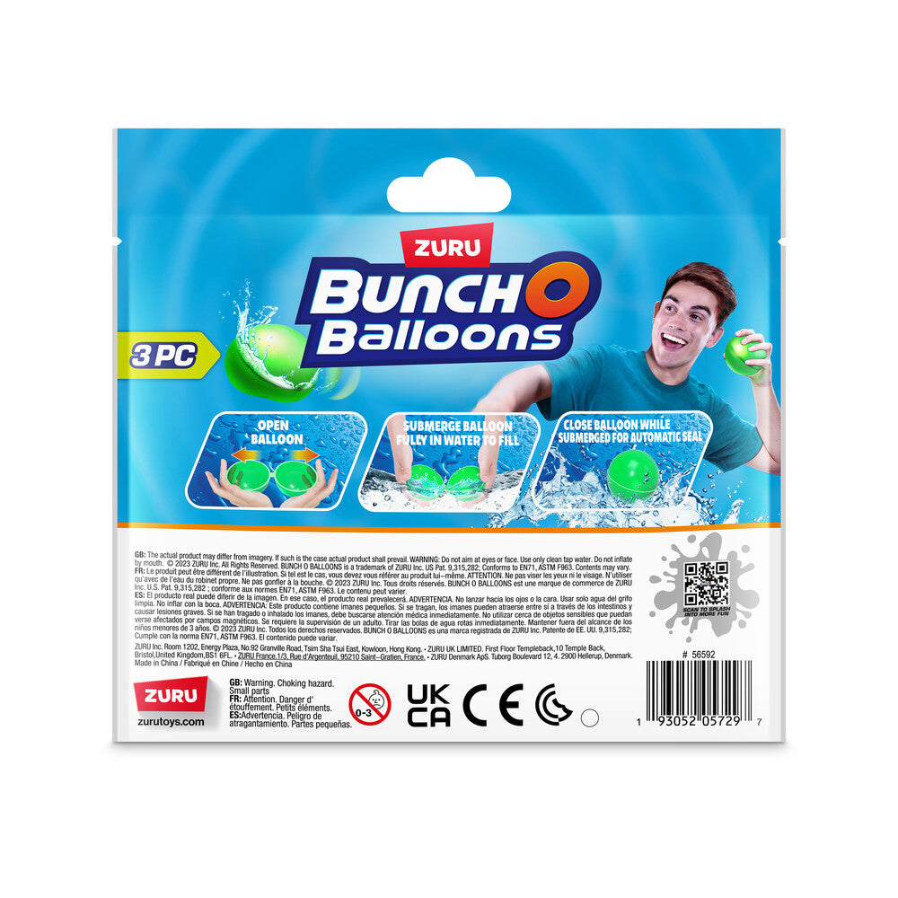 Bunch O Balloons Reusable Water Balloons 3-pak asst