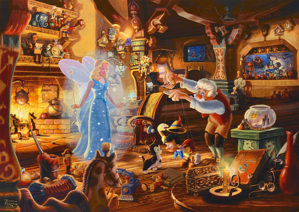 Puslespil Geppettos Pinocchio 1000 brikker