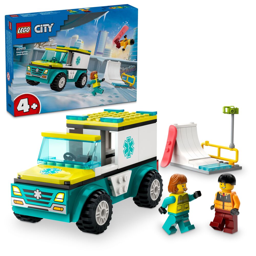 60403 LEGO City Great Vehicles Ambulance og snowboarder