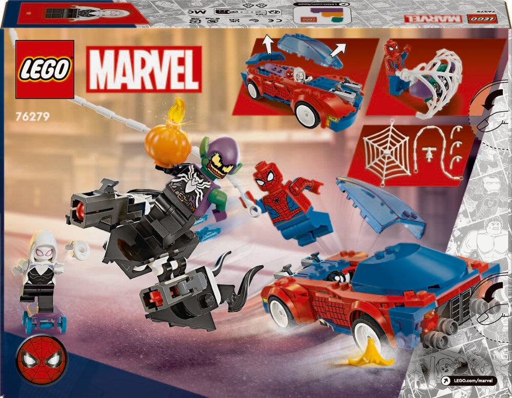 76279 LEGO Super Heroes Marvel Spider-Mans racerbil og Venom Green Goblin