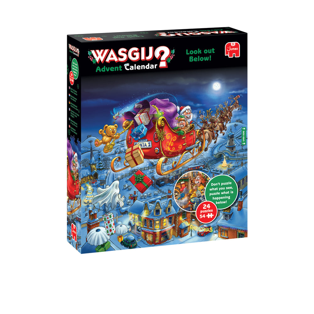 Puslespil Wasgij Julekalender 1-24 54 brikker pr. låge