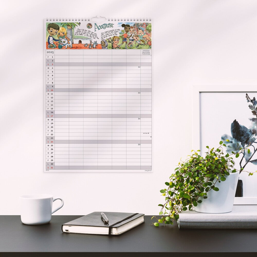 Mayland Familiekalender 2025 otto dickmeiss A3 6 kol