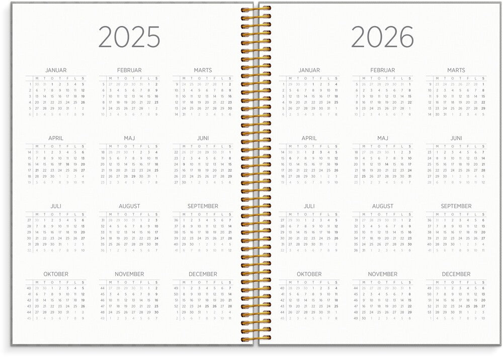 Mayland Organizer & notes 2025 A5 uge