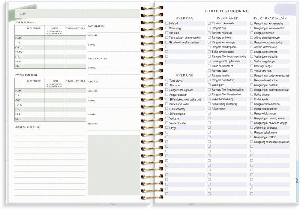 Mayland Life organizer 2025 family panner uge
