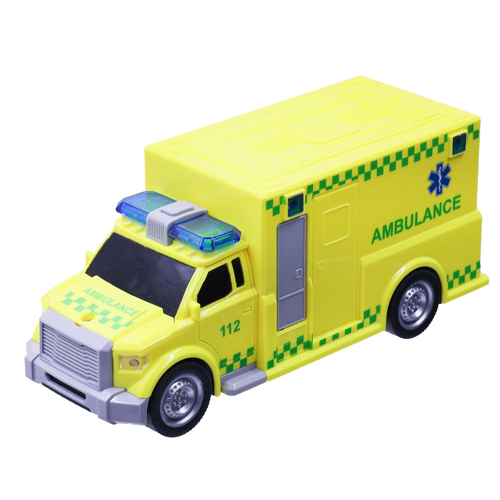 Ambulance med lys og lyd