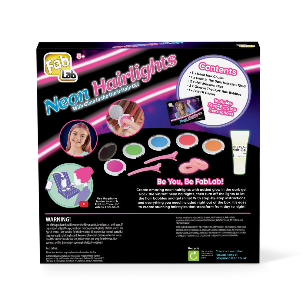 FabLab Hair lights Glow in the Dark
