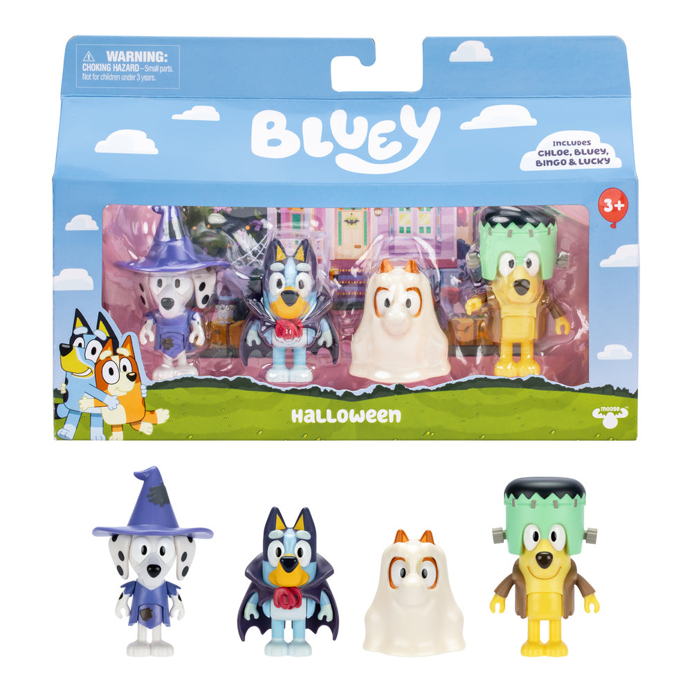 BLUEY Figure 4-pak Kostume fest