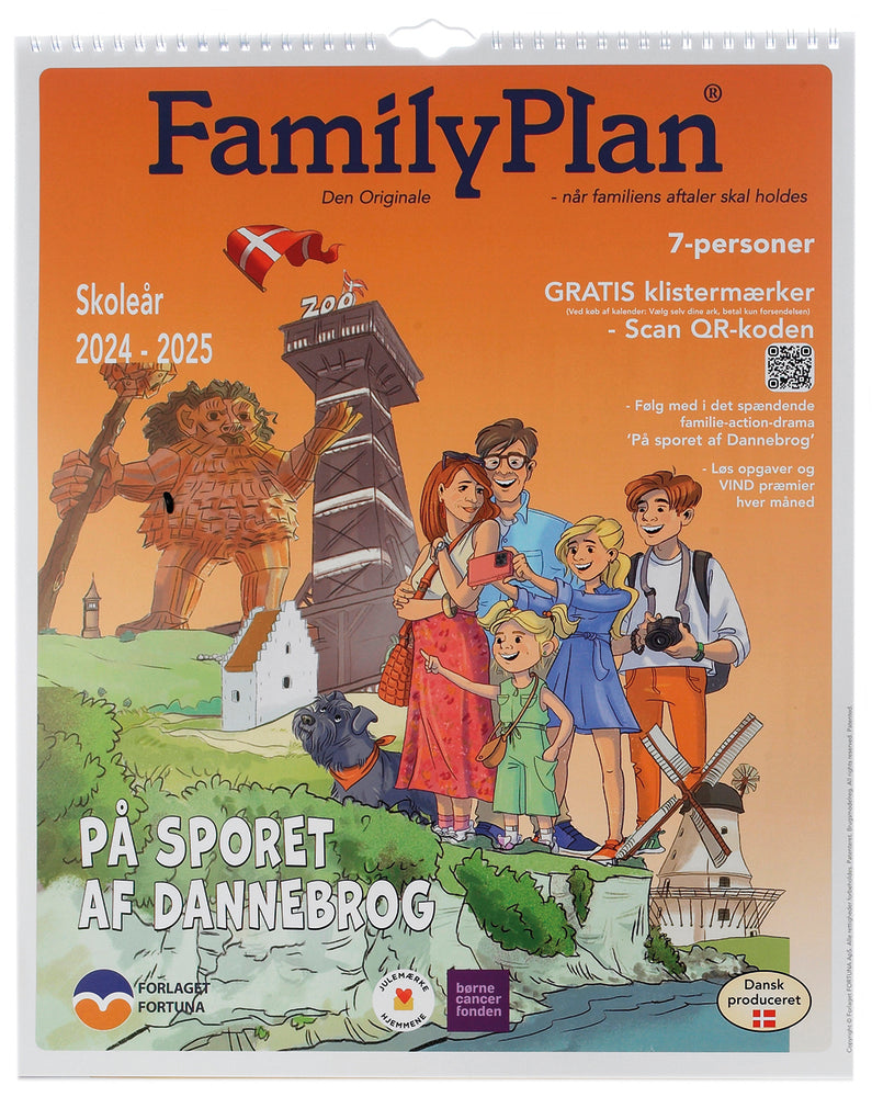 Familiekalender 24/25 familyplan 7 personer