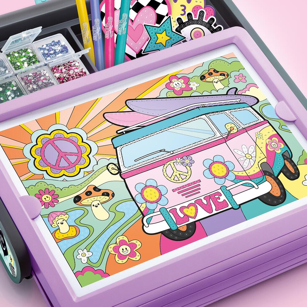 Style 4 Ever Diamond Art 3-i-1 Etui med LED-Lys