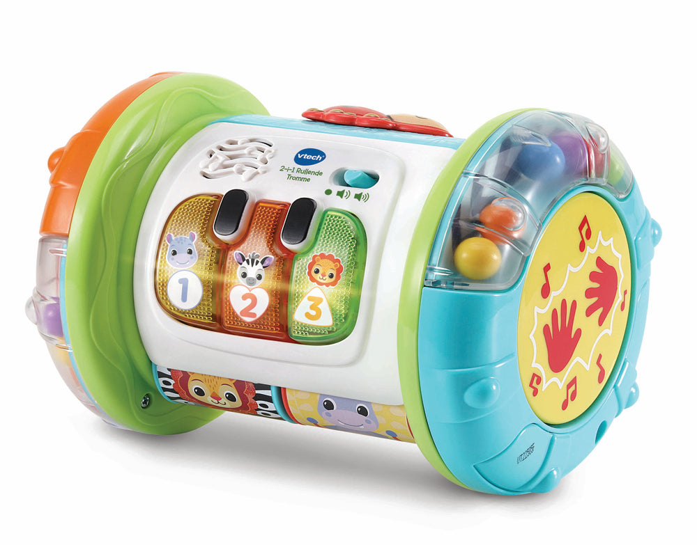 Vtech 2i1 Rullende Tromme – aktivitetslegetøj til børn fra 3-36 mdr.