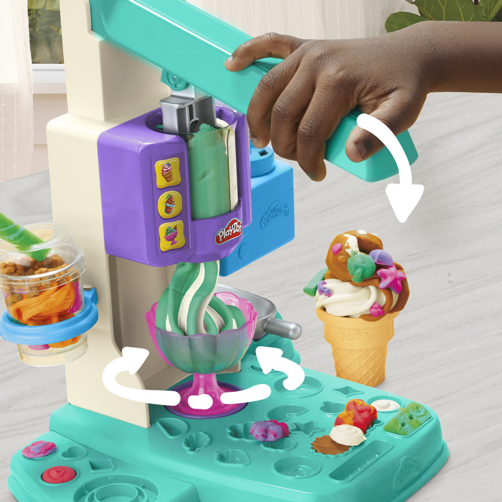 D2 Play-Doh Rainbow Swirl Ice Cream Playset