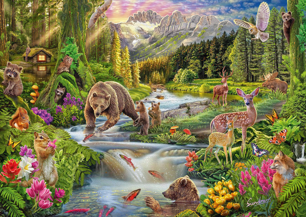 Puslespil Forest Animals 1000 brikker