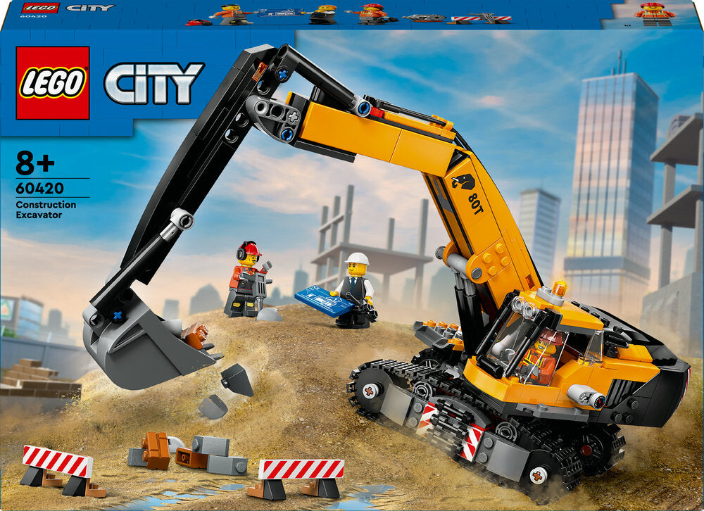 D2 60420 LEGO City Big Vehicles Gul gravemaskine