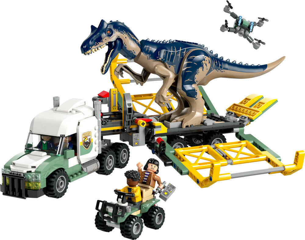 76966 LEGO Jurassic World Dinosaurmissioner: Allosaurus-transportvogn