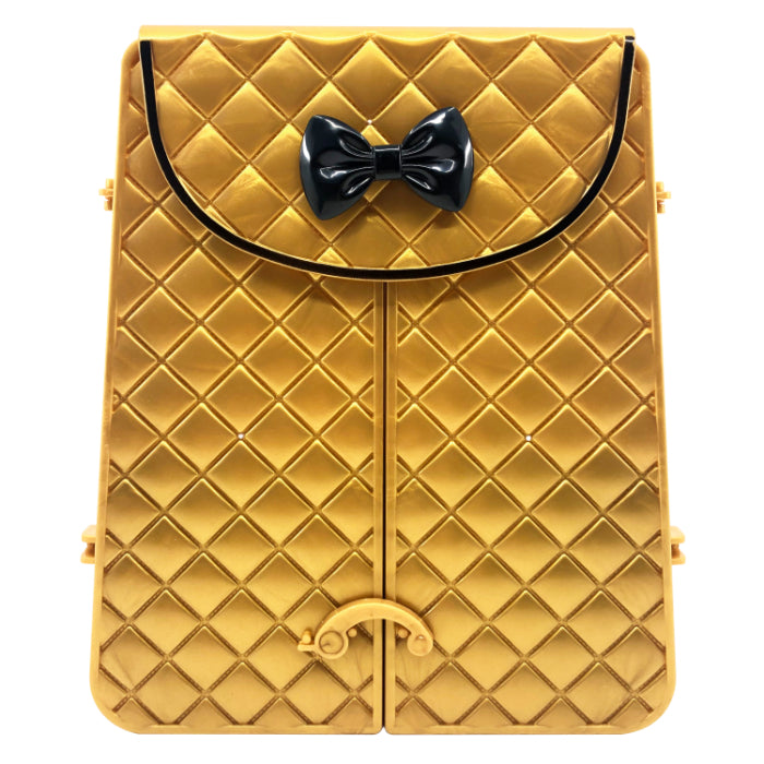 SHIMMER N SPARKLE COSMETIC BACKPACK GOLD