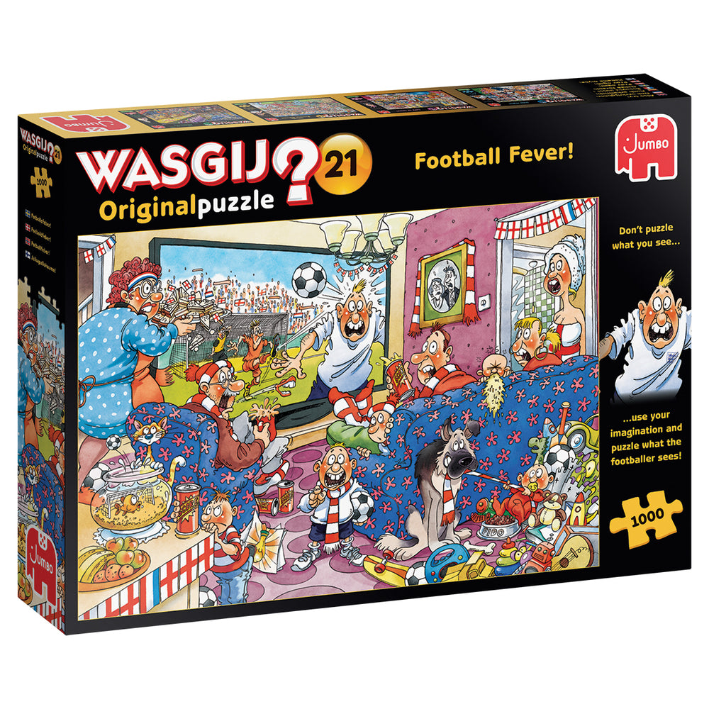 Puslespil Wasgij Original 21 Football Fever! 1000 brikker