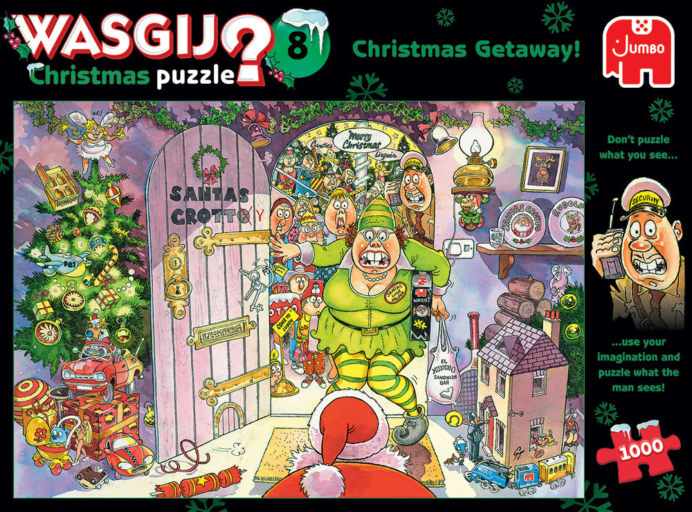 Puslespil Wasgij Christmas 8 Christmas Getaway! 1000 brikker