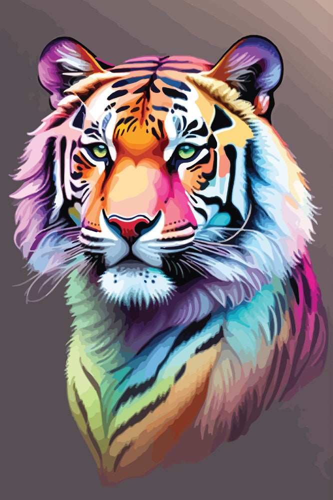 Diamond art tiger 20 x 30 cm