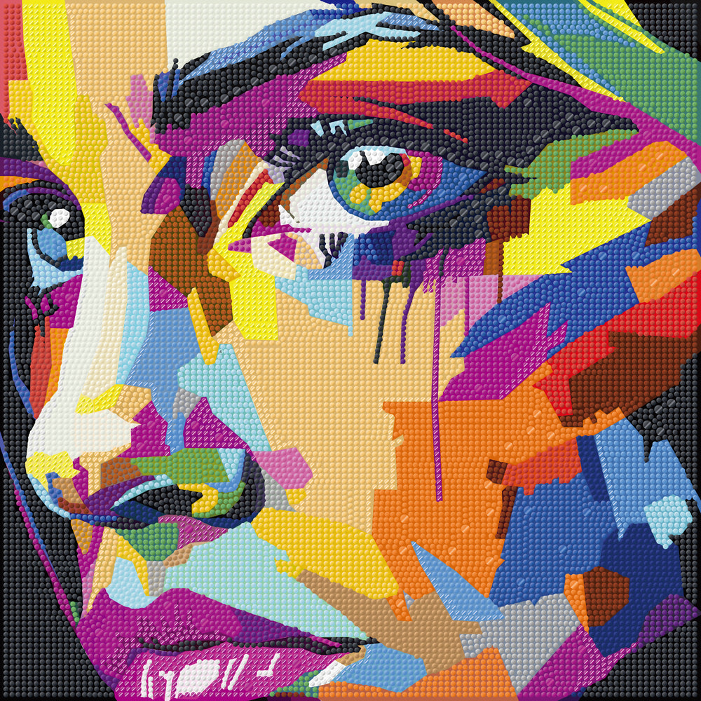 Diamond art MIX ansigt 40 x 40 cm