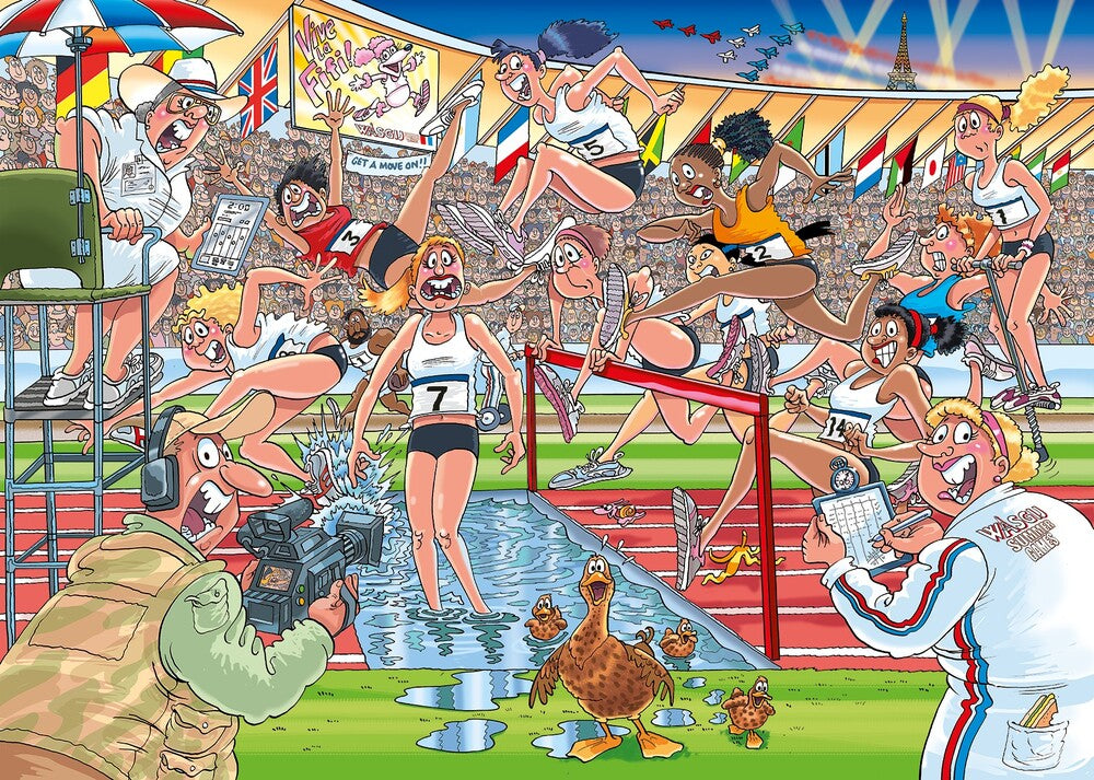 Puslespil Wasgij Original 44 Summer Games! 1000 brikker