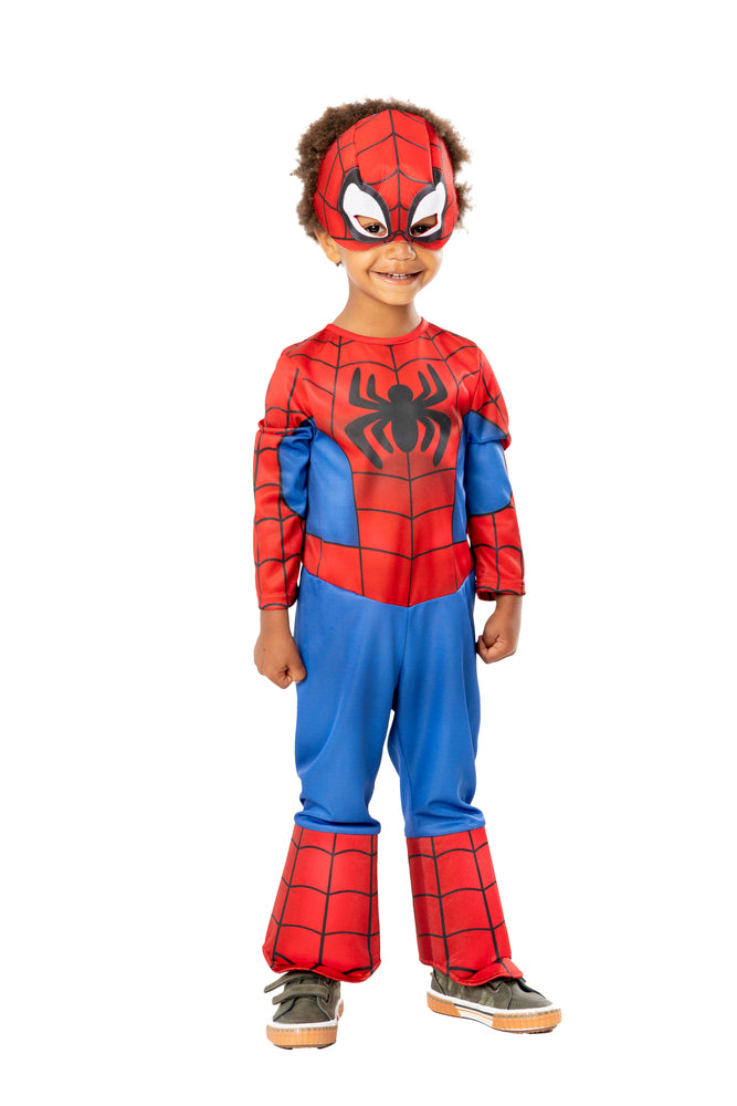 Spidey kostume med maske str. 5-6 år