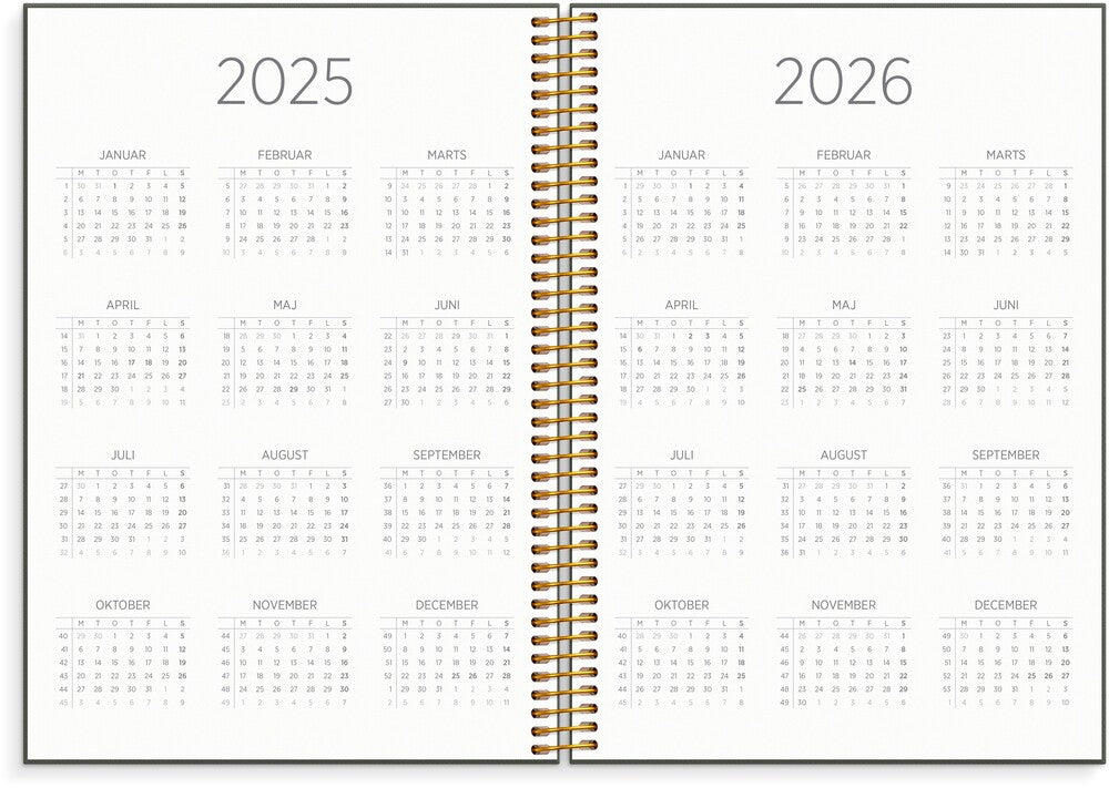 Mayland studiekalender 25/26 A5 uge organizer & notes
