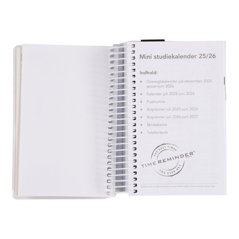 STUDIEKALENDER 2025/26 MINI 2 I 1 DAG BOGMÆRKE STICKERS