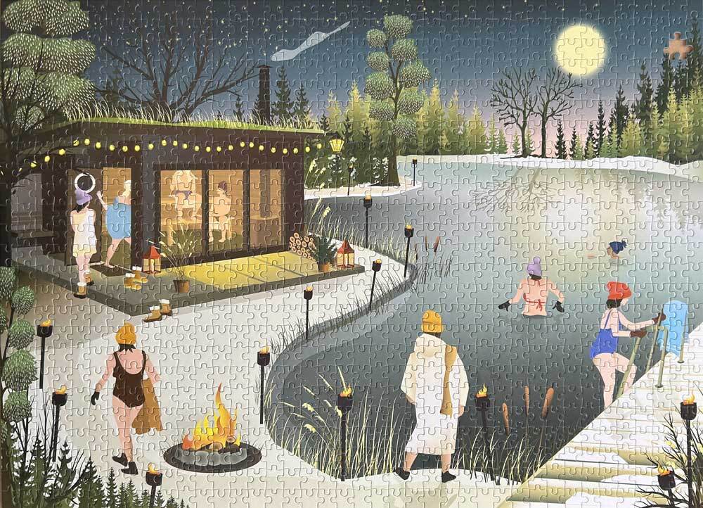PUSLESPIL SAUNA BY THE LAKE 1000 BRIKKER