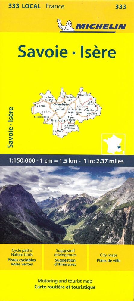 Isere Savoie - Michelin Local Map 333Map